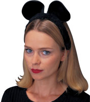 Cat/Mouse Ears Headband in Black