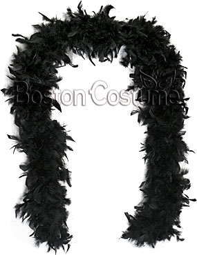 Long Black Feather Boa