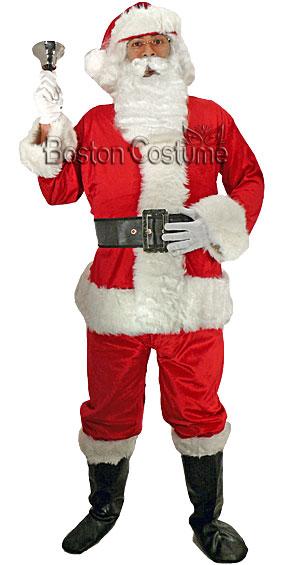 Velour Santa Claus Costume